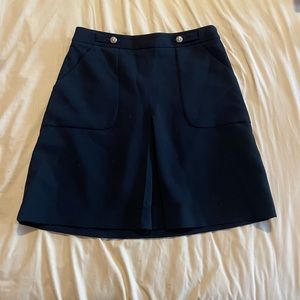 Banana Republic military-inspired pleated skirt workwear